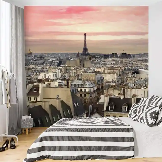 Kostenfreie Lieferung Paris hautnah Fototapete • Vliestapete + Kleister • hergestellt in Deutschland