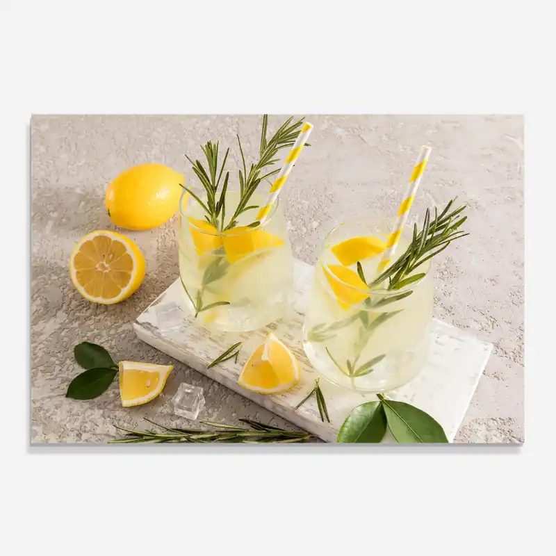 Markenprodukt Küchenrückwand Glas Homemade Rosemary Drink