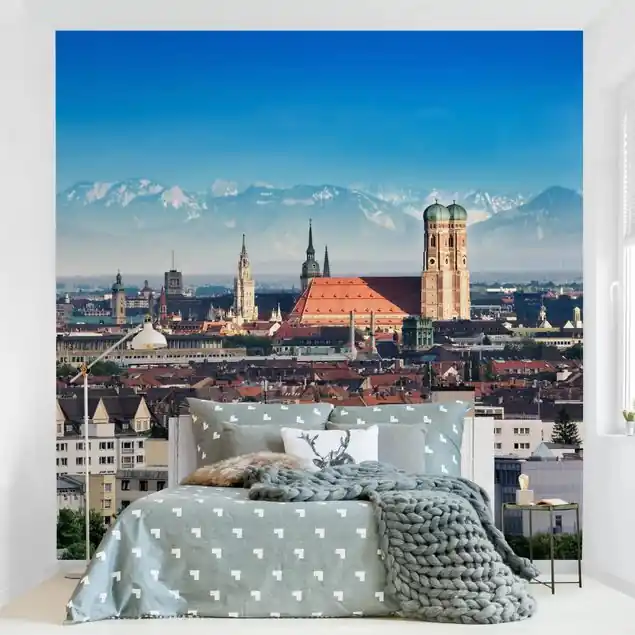 München Fototapete • Vliestapete + Kleister • hergestellt in Deutschland Gratis Versand
