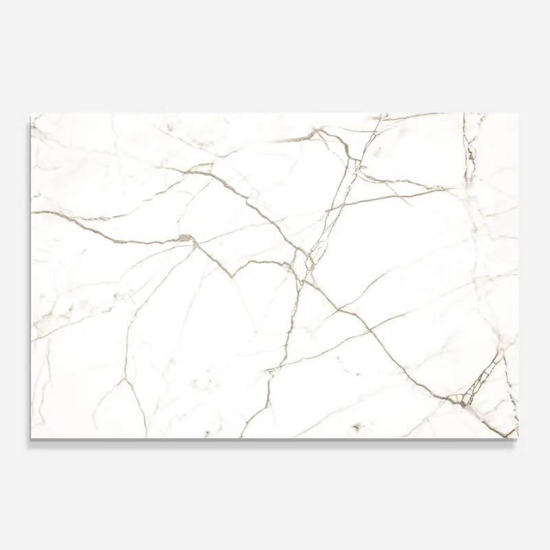 Sale Küchenrückwand Glas White Brown Lines Marble