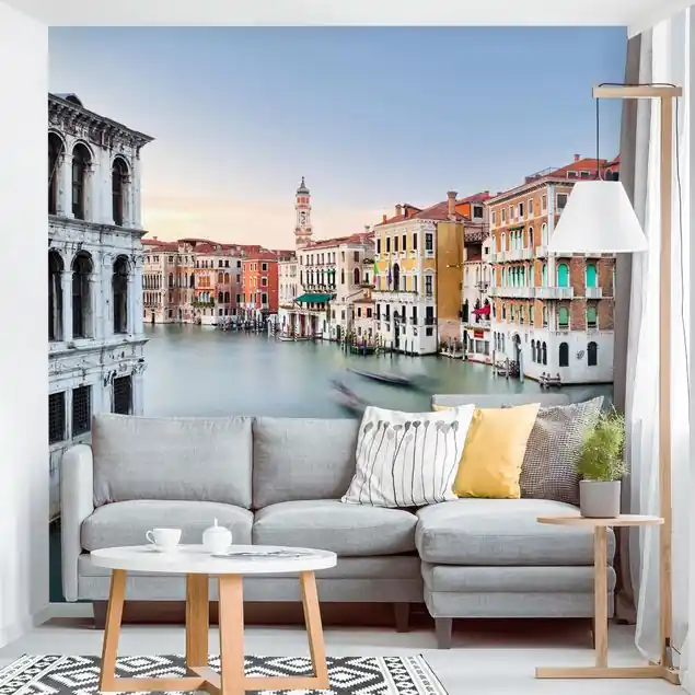 Canale Grande Blick von der Rialtobrücke Venedig Fototapete • Vliestapete + Kleister • hergestellt in Deutschland Bestpreis