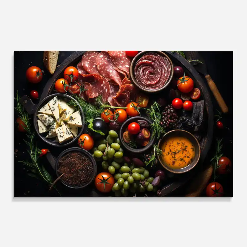 Küchenrückwand Glas Meats Assortment Top-Seller