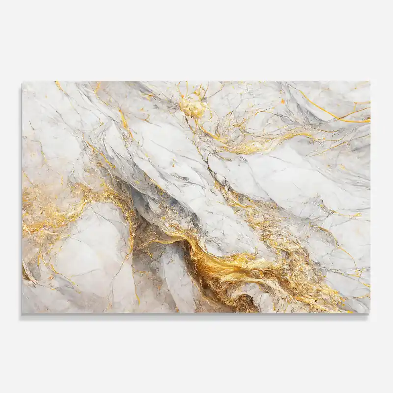 Küchenrückwand Glas Gold Liquid Grey Marble Letzte Chance