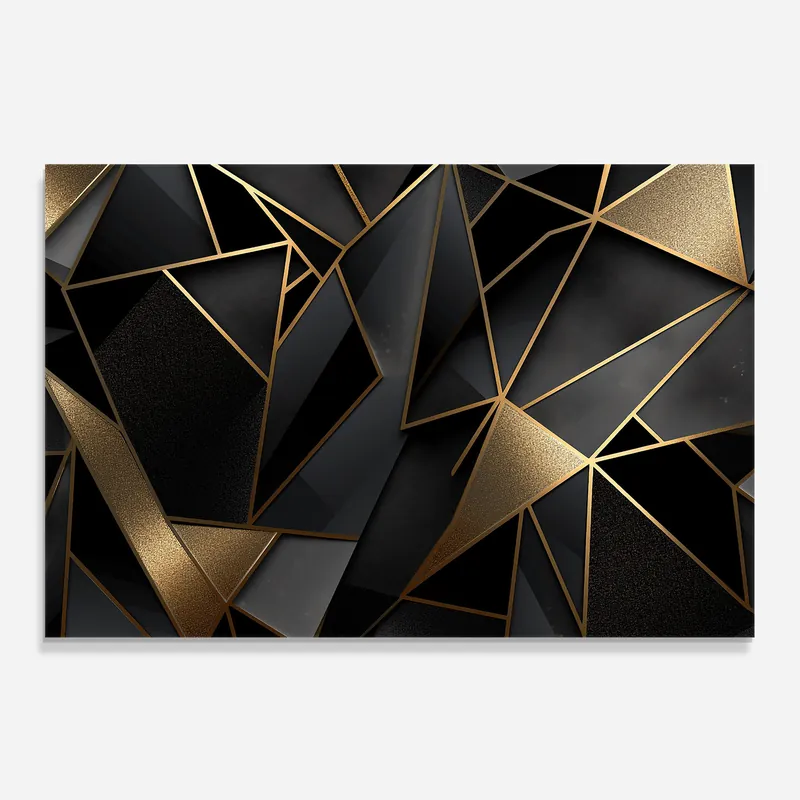 Küchenrückwand Glas Abstract Golden Art Rabatt