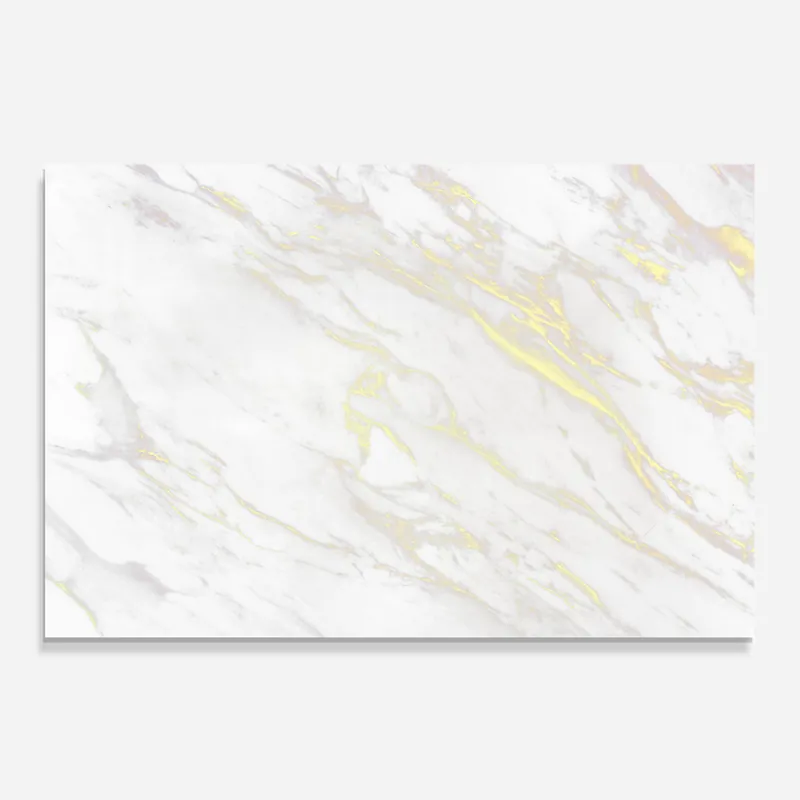 Schnäppchen Küchenrückwand Glas White Gold Lines