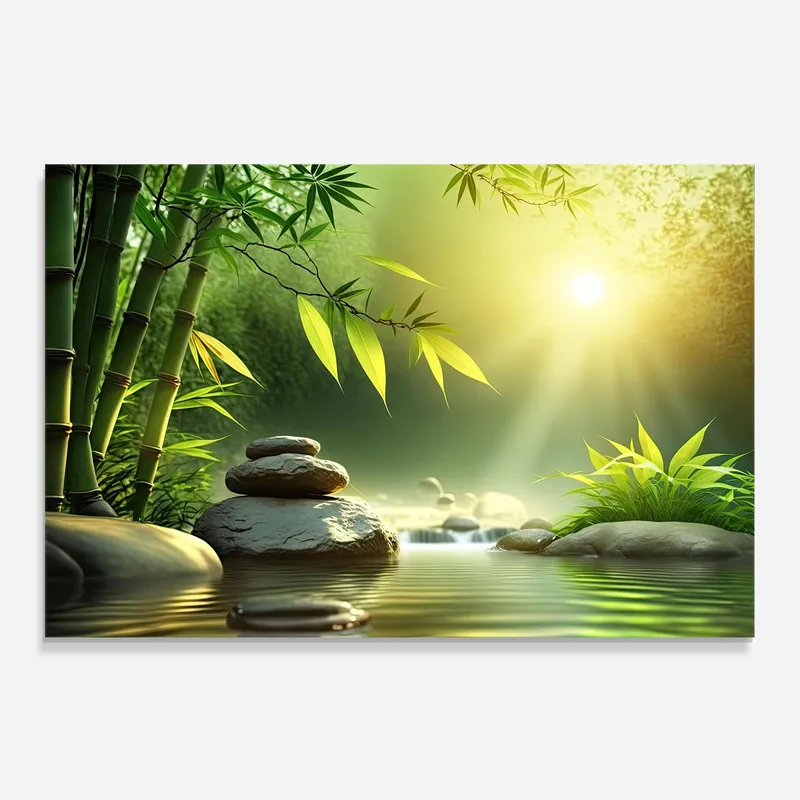 Küchenrückwand Glas Relaxing Spa Nature Sonderangebot