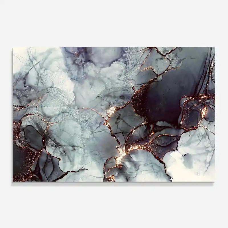 Knallerangebot Küchenrückwand Glas Abstract Gold Path