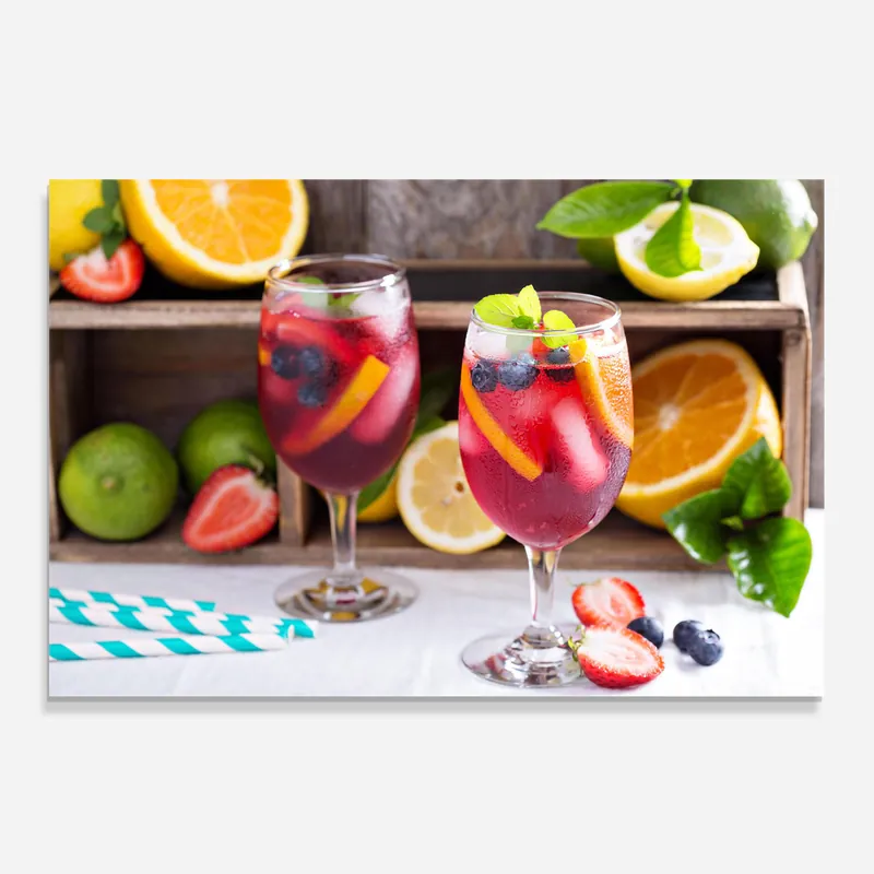 Küchenrückwand Glas Colorful Summer Drink Preisknaller