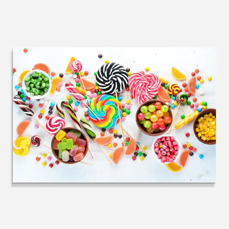 Küchenrückwand Glas Colorful Candies Jelly Kostenfreie Lieferung