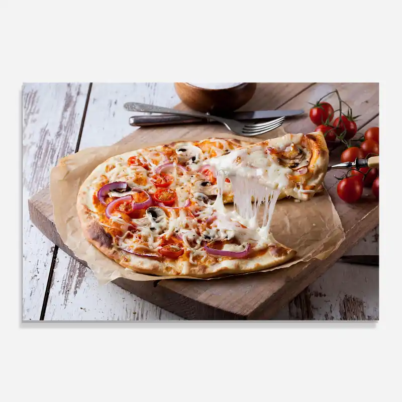 Nur Heute Küchenrückwand Glas Pizza
