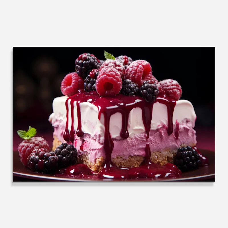 Meistverkauft Küchenrückwand Glas Berries Cream