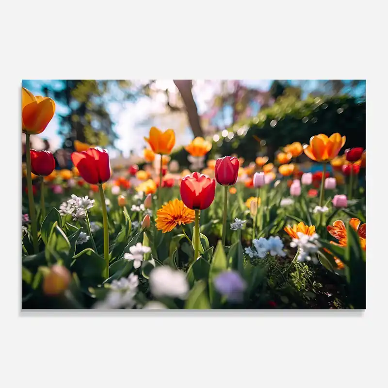 Küchenrückwand Glas Garden Tulips Mix Must-Have