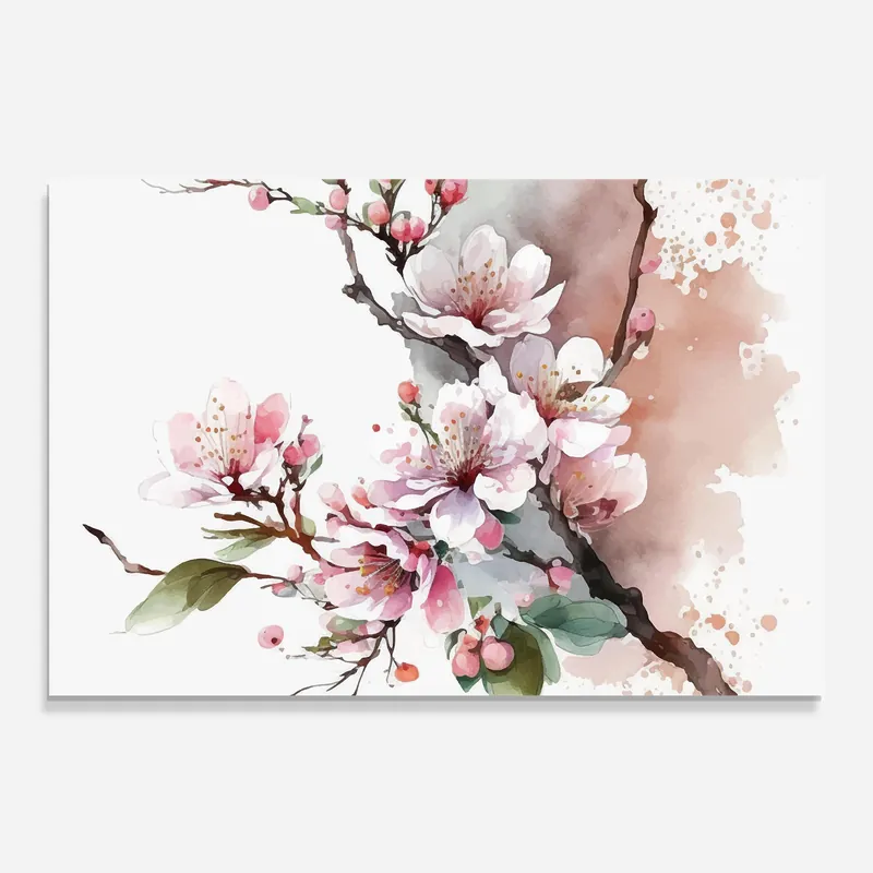 Küchenrückwand Glas Cherry Spring Flower Saisonangebot