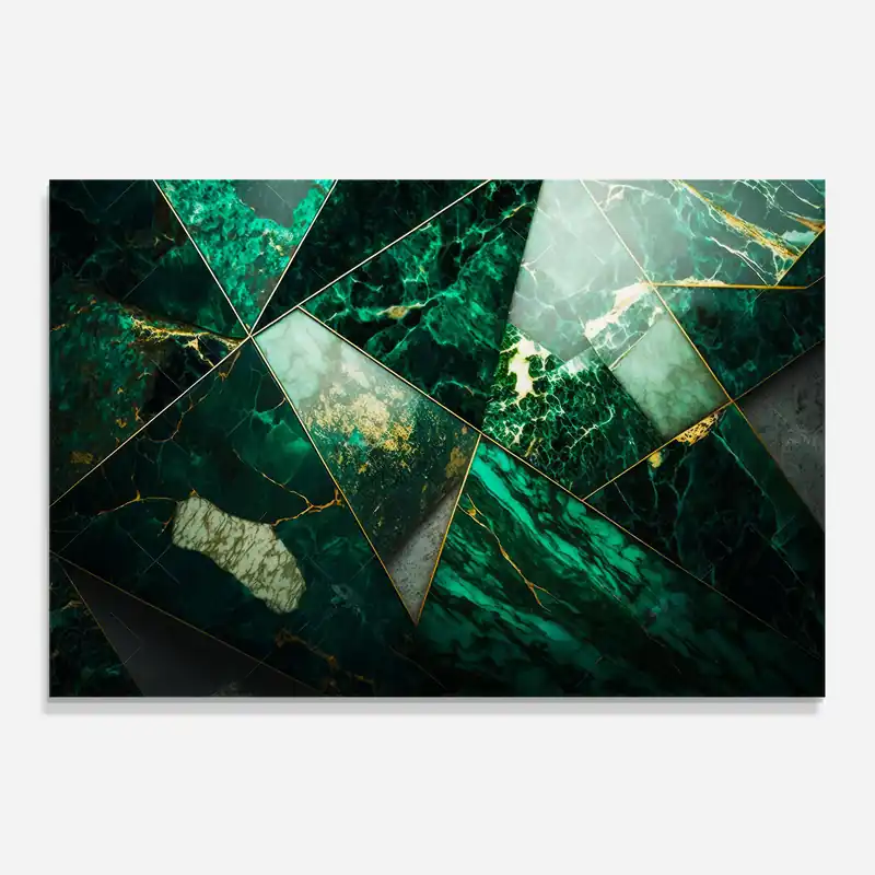 Küchenrückwand Glas Green Marble Letzte Chance