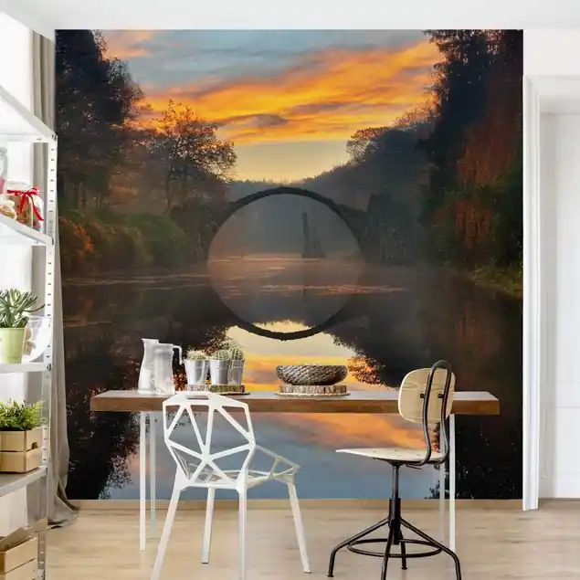 Bestpreis Märchenbrücke Fototapete • Vliestapete + Kleister • hergestellt in Deutschland
