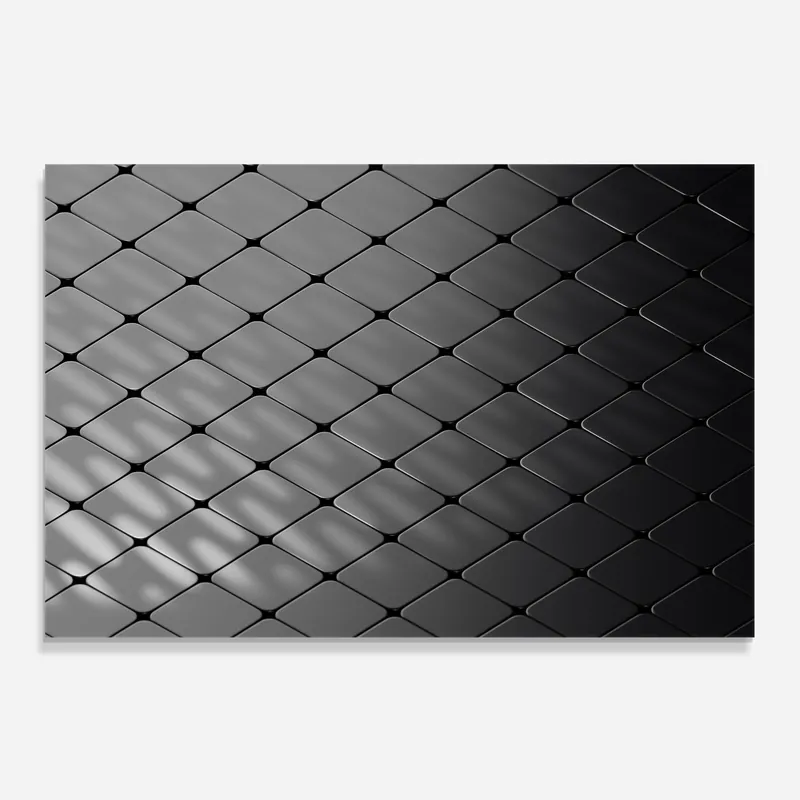 Top-Preis Küchenrückwand Glas Black Square Shapes
