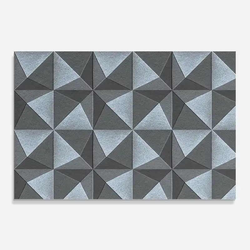 Billig Küchenrückwand Glas Grey Triangle Square