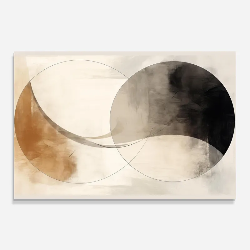 Küchenrückwand Glas Abstract Circle Painting Heißes Angebot