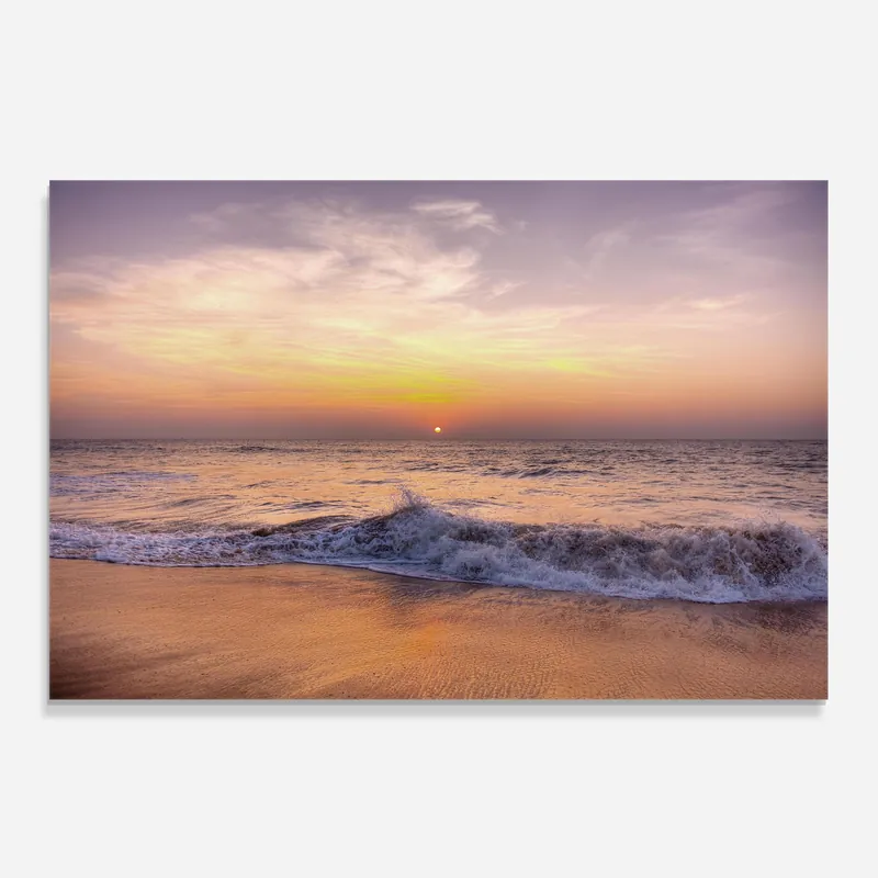 Bestseller Küchenrückwand Glas Purple Sky Beach