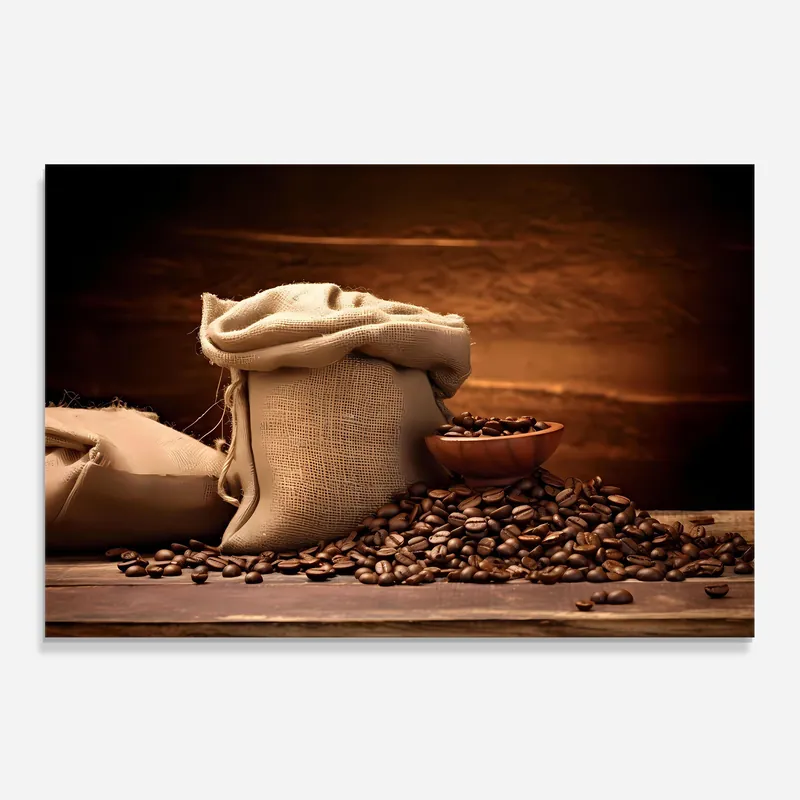 Küchenrückwand Glas Big Bag Of Coffee Beans Super-Preis