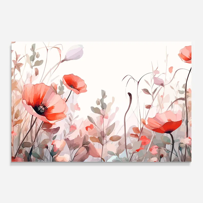 Küchenrückwand Glas Pastel Red Poppy Versand Am Gleichen Tag