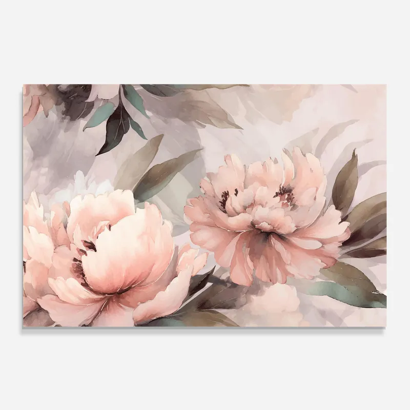 Heißes Angebot Küchenrückwand Glas Dreamy Peony Art