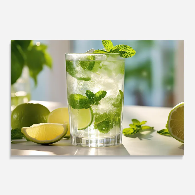 Zertifiziert Küchenrückwand Glas Lime Mint Glass
