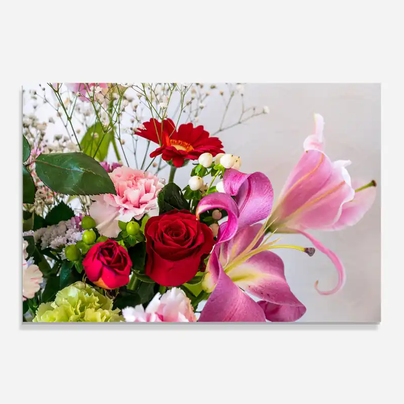 Küchenrückwand Glas Bouquet Kostenloser Versand
