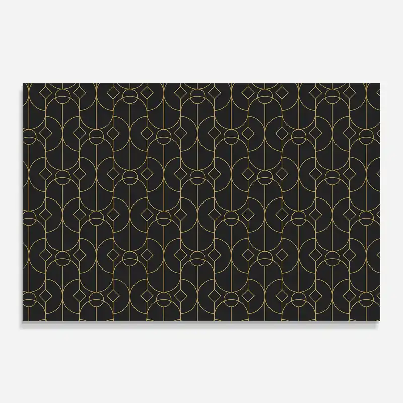 Küchenrückwand Glas Gold Geometric Markenware