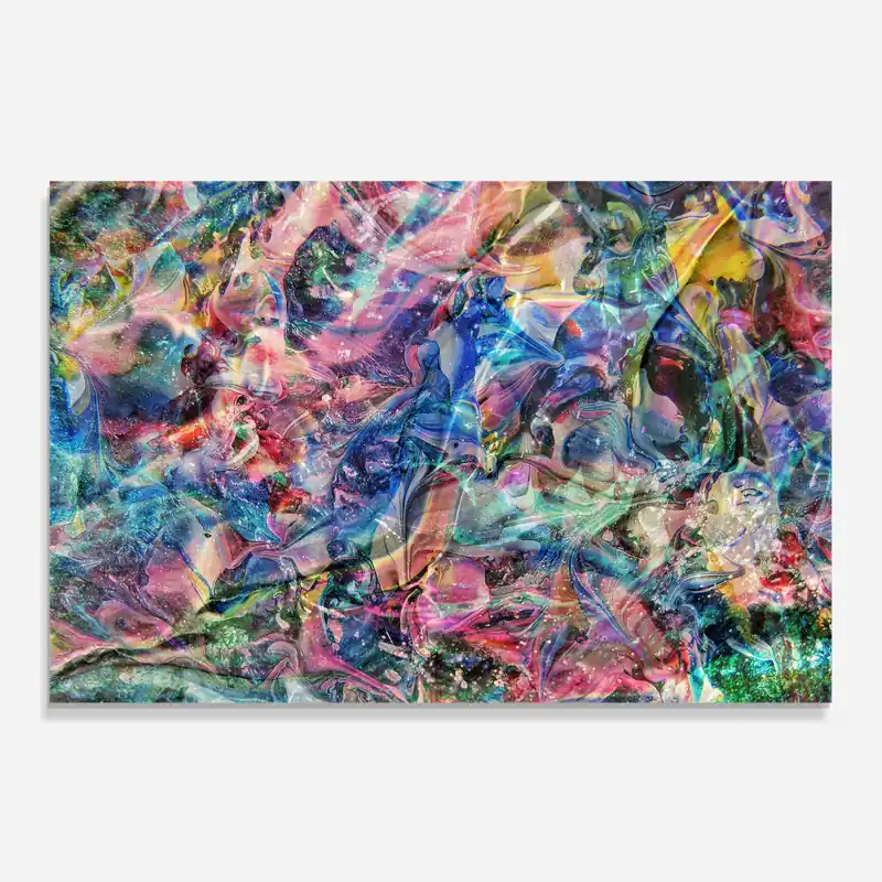 Küchenrückwand Glas Abstract Colourful Glass Mega-Angebot