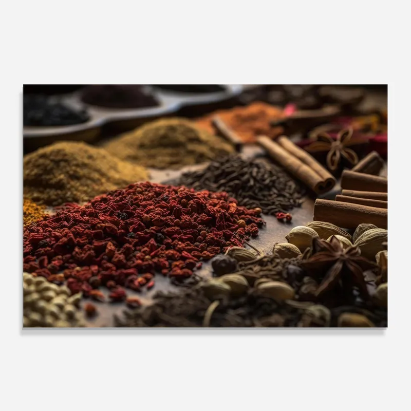 Heißes Angebot Küchenrückwand Glas Indian Spices