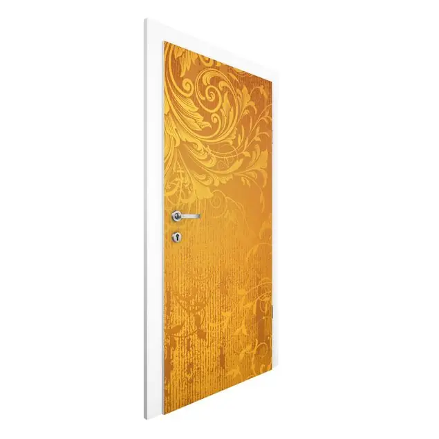 Neue Kollektion Goldene Flora Türtapete
