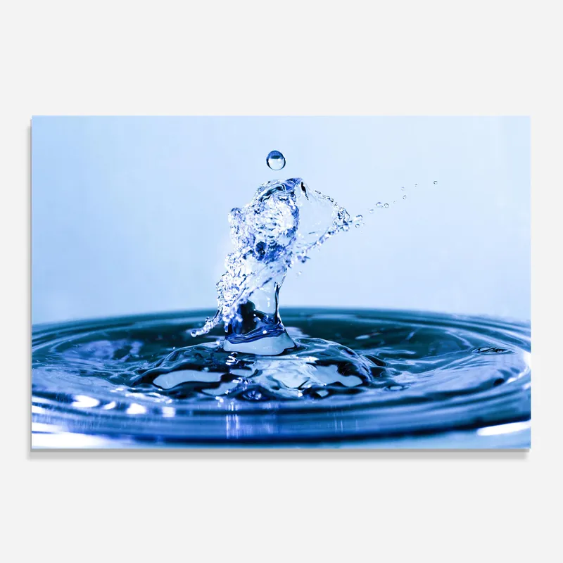 Begrenztes Angebot Küchenrückwand Glas Clear Water Splash