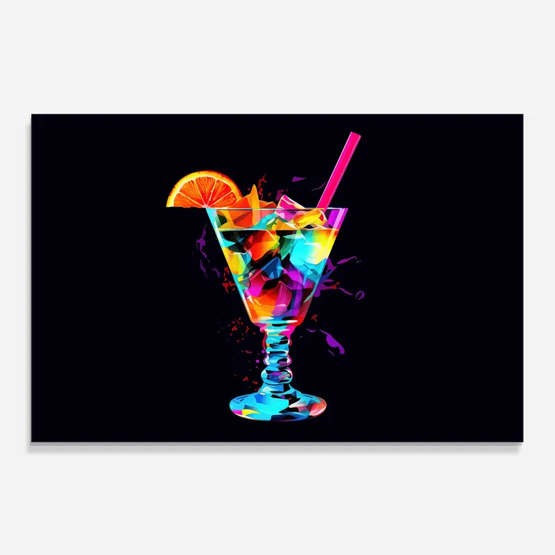 Sonderaktion Küchenrückwand Glas Colorful Cocktail