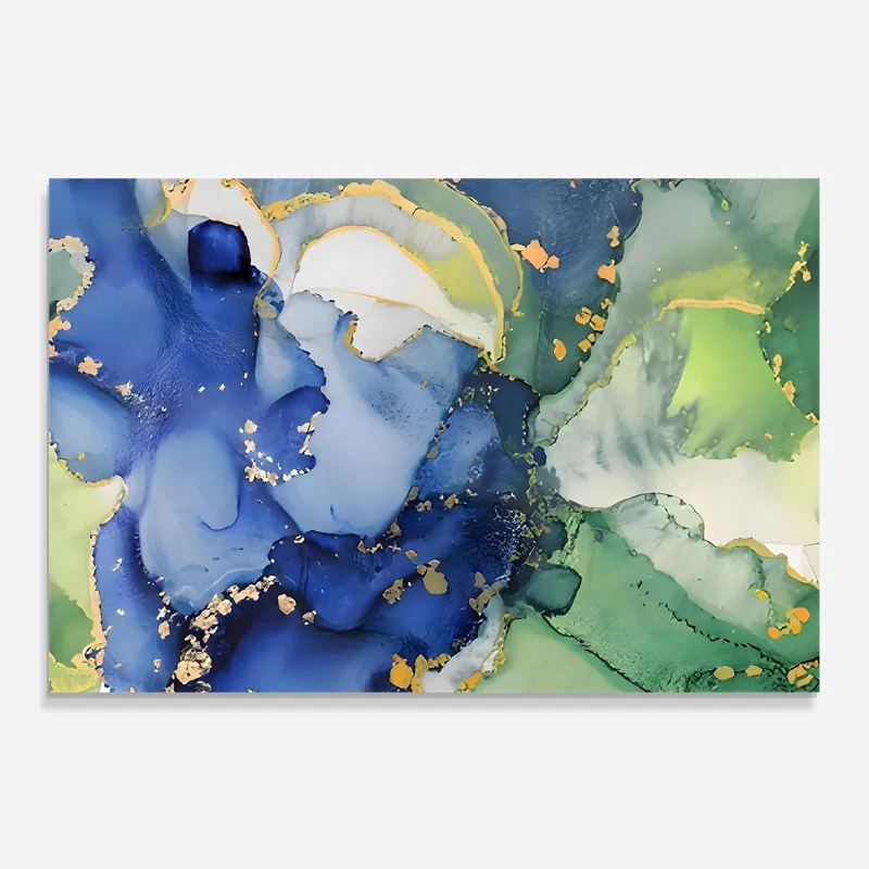 Top-Seller Küchenrückwand Glas Green Paint Marble
