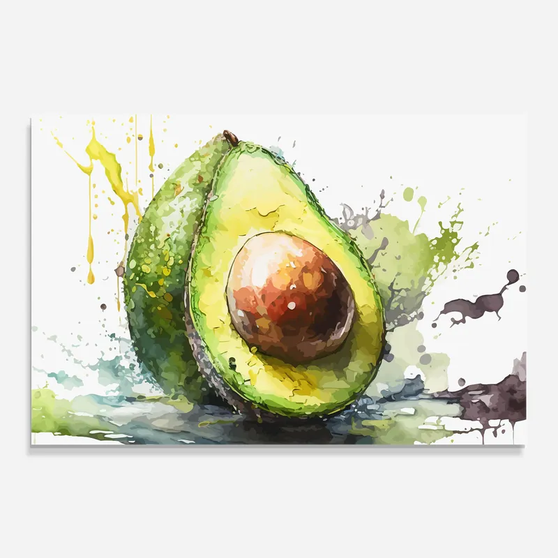 Solange Der Vorrat Reicht Küchenrückwand Glas Nice Avocado Art