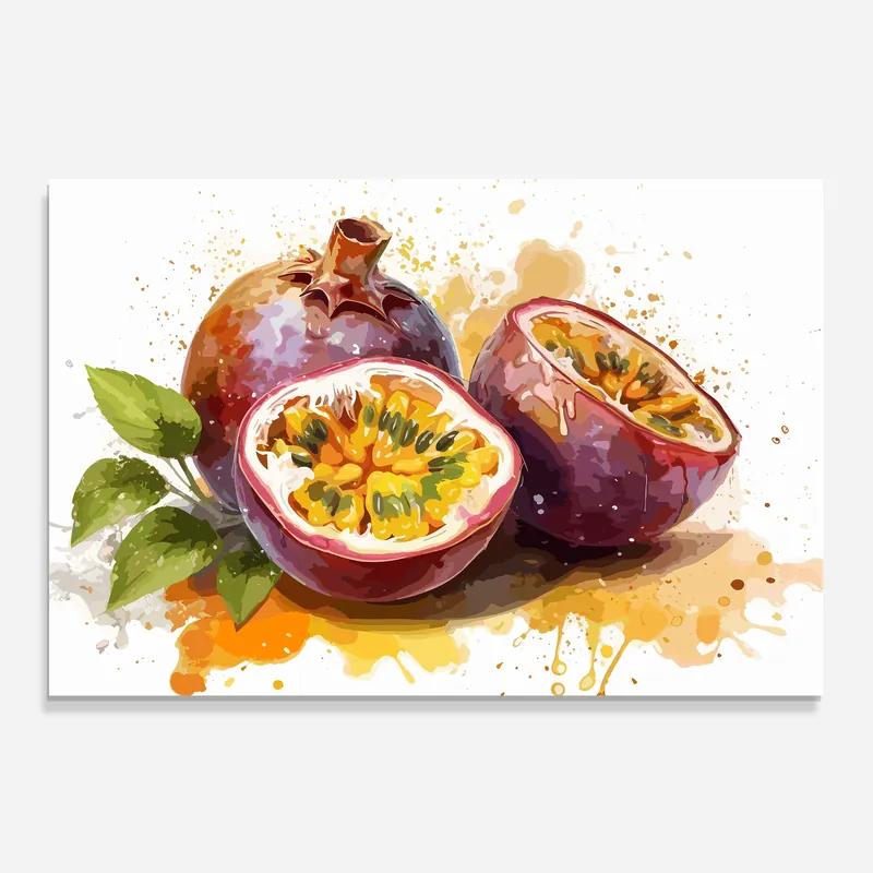 Letzte Chance Küchenrückwand Glas Passion Fruit Art