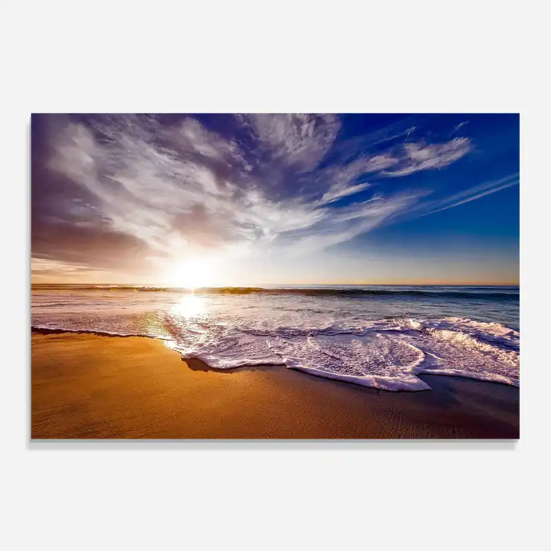 Ausverkauf Küchenrückwand Glas Beach Sunrise