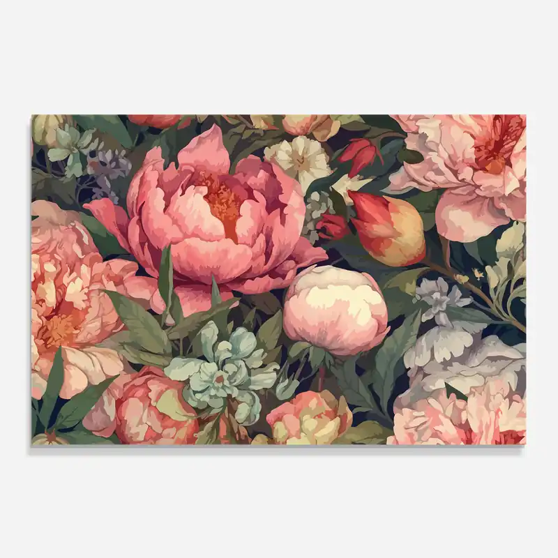 Küchenrückwand Glas Pretty Artistic Peony Gratis Versand