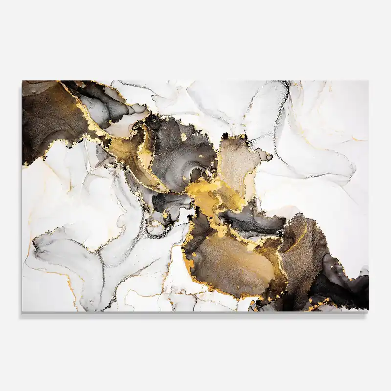 Küchenrückwand Glas Golden Marble Shades Preisknaller