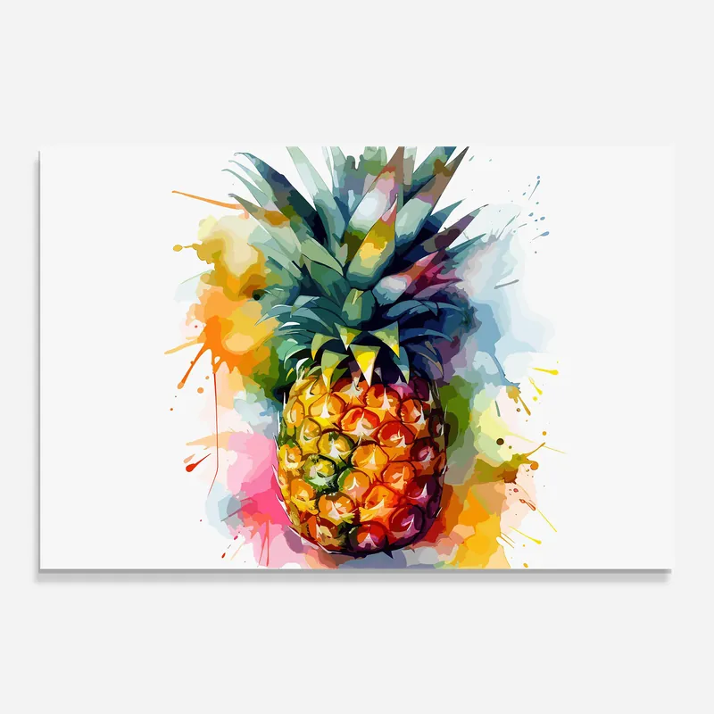 Heißes Angebot Küchenrückwand Glas Color Mix Pineapple