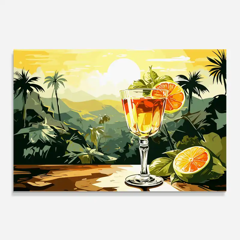 Küchenrückwand Glas Orange Drink Sonderaktion