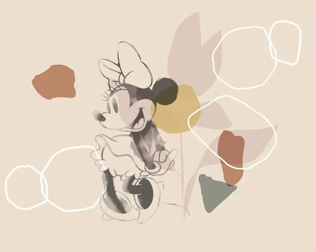 Top-Seller Minnie Soft Shapes Fototapete
