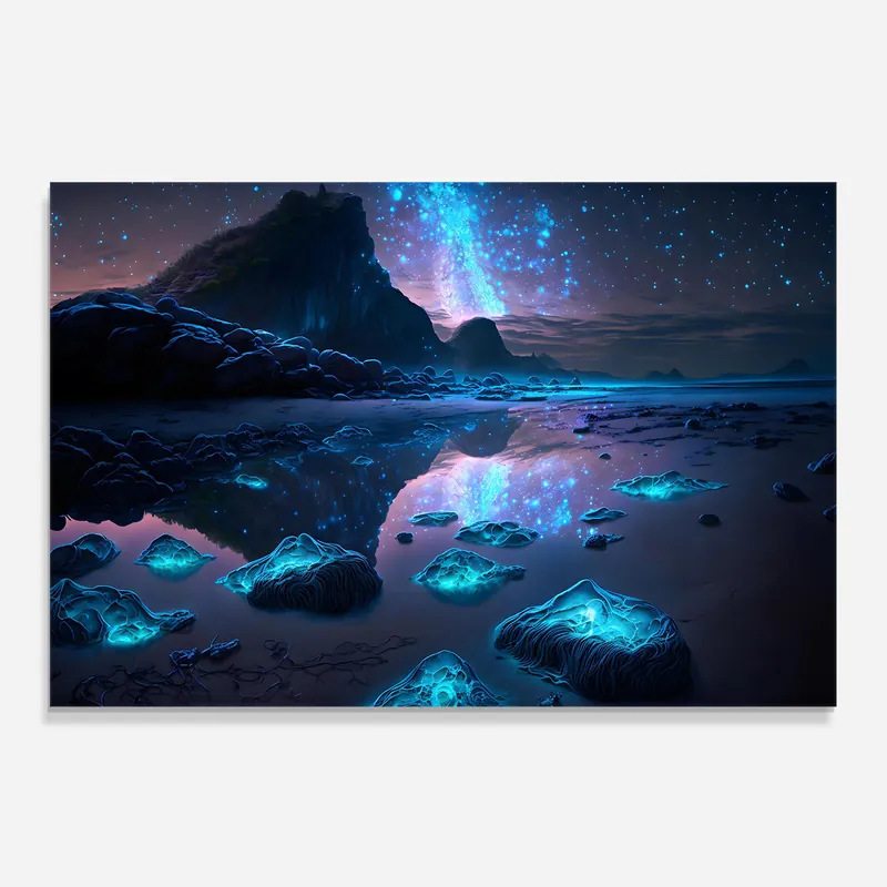 Küchenrückwand Glas Glowing Fantasy World Günstig