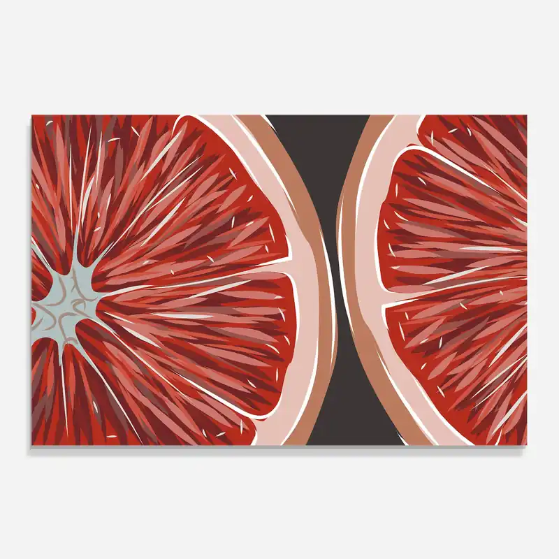 Küchenrückwand Glas Grapefruit Close Up Markenprodukt