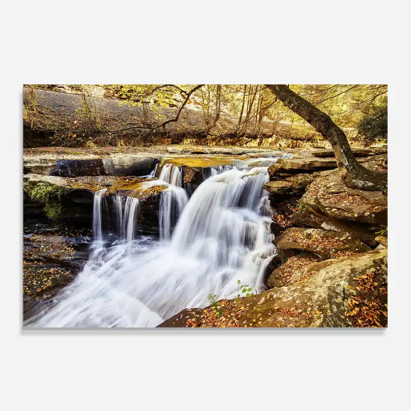 Neue Ware Küchenrückwand Glas Pretty Autumn Waterfall