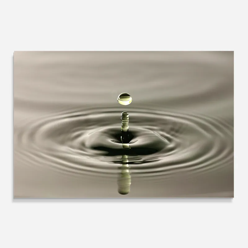 Küchenrückwand Glas Green Water Drop Wochenendangebot