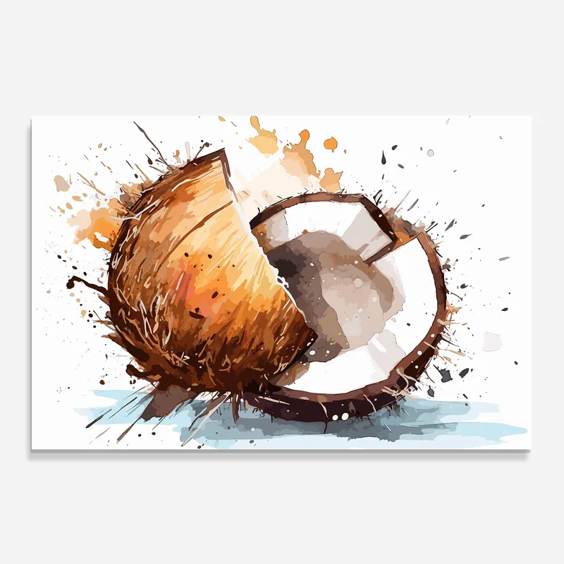 Kracherpreis Küchenrückwand Glas Coconut Art