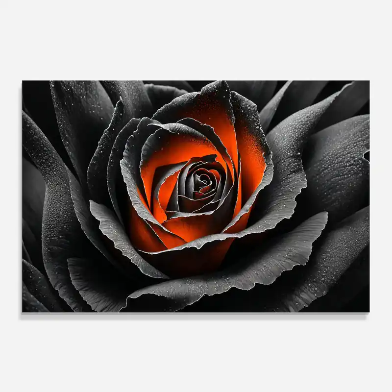 Küchenrückwand Glas Grey Orange Rose Garantierte Lieferung