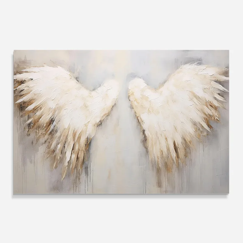 Küchenrückwand Glas Cream White Wings Kostenloser Rückversand